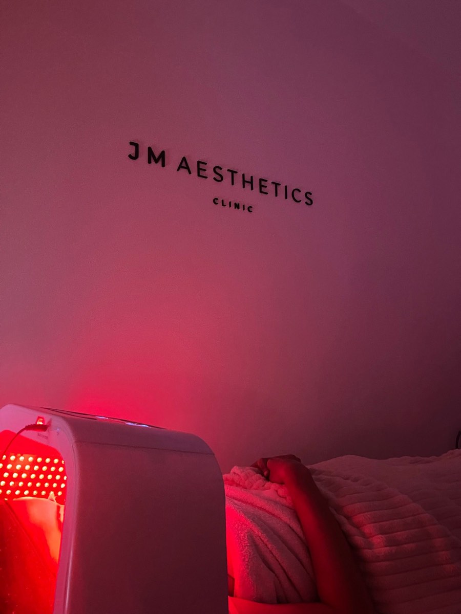 LED facial treatment inside JM Aesthetic Clinic